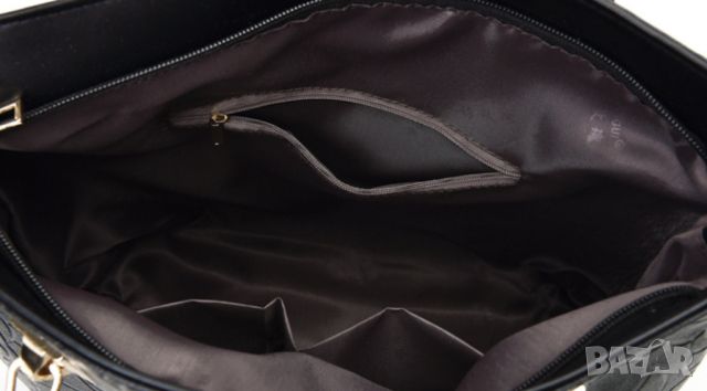 Комплект от 6 броя луксозни дамски чанти /Цвят: Черен;, снимка 6 - Чанти - 46467074