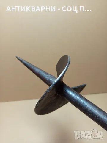 Стар Ръчно Изработен Инструмент За Правене На Дупки Свредло., снимка 5 - Антикварни и старинни предмети - 50038365