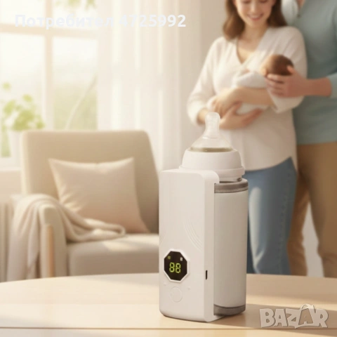 Безжичен подгревател за бебешко шише с дисплей и 6 температурни степени, снимка 6 - Аксесоари за кърмачки - 53311127