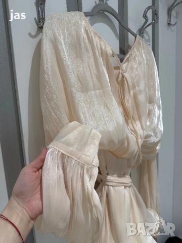 Бляскава рокля размер М, подходящ и за С/М, снимка 5 - Рокли - 53847451