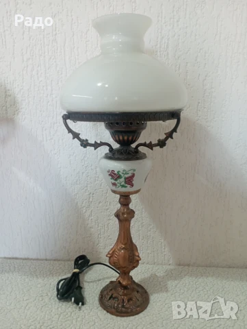 Комплект от две старинни лампи - лампа, снимка 2 - Настолни лампи - 51295743