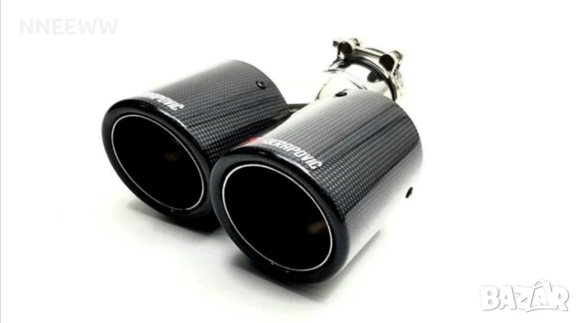 накрайник ауспух - Akrapovič двоен 63мм - 1052-63R, снимка 2 - Аксесоари и консумативи - 50683734