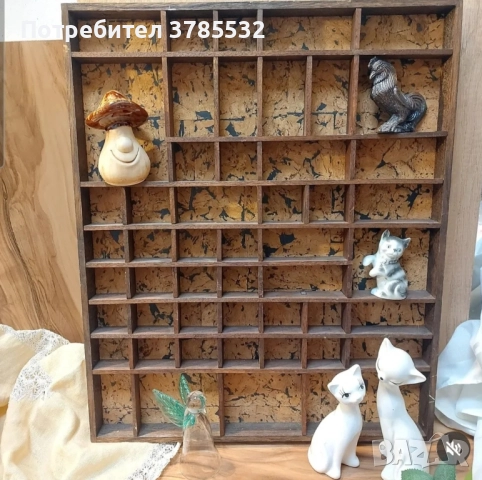 дървена поставка за миниатюри