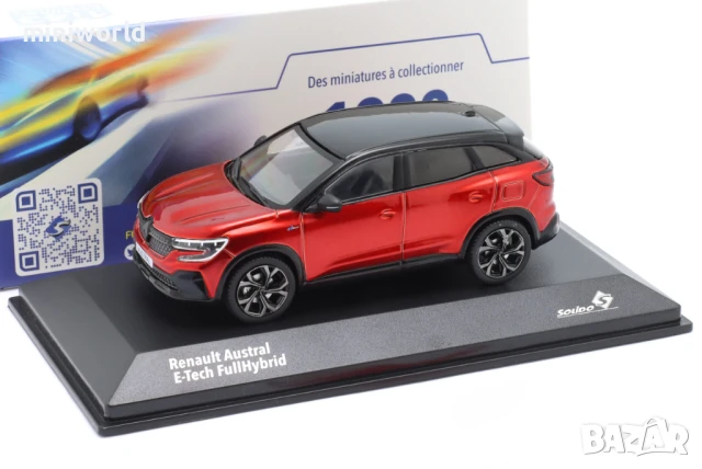 RENAULT AUSTRAL E-TECH Full Hybrid 2022 - мащаб 1:43 на SOLIDO моделът е нов в PVC дисплей-кейс, снимка 9 - Колекции - 51282009