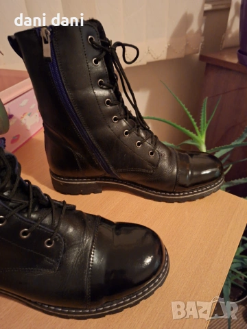 Боти естествена кожа, снимка 2 - Дамски боти - 53058182
