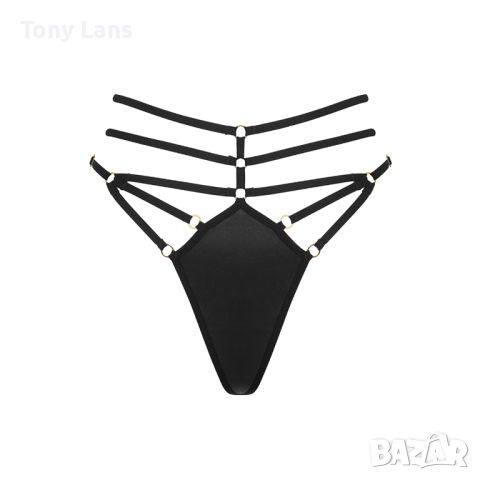 Tony Lans Прашка с веган кожа, черно, ONESIZE | 2253 , снимка 1 - Бельо - 45889570