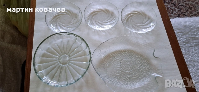 стъклена посуда от едно време , снимка 7 - Декорация за дома - 53881398