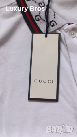 Мъжки тениски с яка Gucci, снимка 3 - Тениски - 46533181