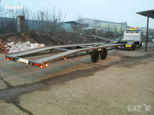 Двойна платформа 3500кг, снимка 2 - Ремаркета - 54078794