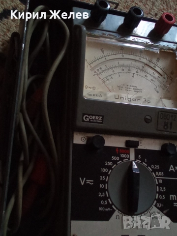 Мултицет GOERZ ELEKTRO стар рядък модел уникат за КОЛЕКЦИОНЕРИ 51665, снимка 9 - Антикварни и старинни предмети - 52035445