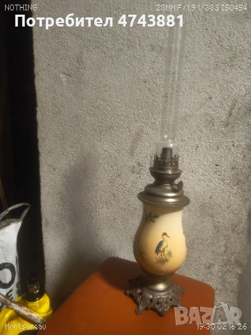 Газиена лампа, снимка 4 - Антикварни и старинни предмети - 53663659