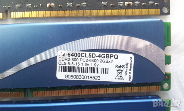 РАМ памет 2GB DDR2 800/1066 МHz за Настолен компютър/декстоп/ RAM, снимка 5 - RAM памет - 50602448