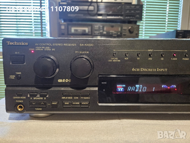 Technics AV CONTROL STEREO RECEIVER SA-AX540, снимка 4 - Ресийвъри, усилватели, смесителни пултове - 45006324