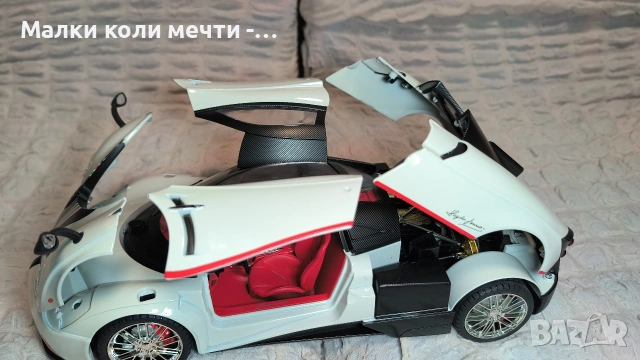 метални коли Pagani Huayra ,1:18 , чисто нови , снимка 5 - Колекции - 53394927