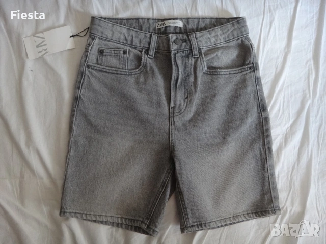 Нови дамски къси дънки Zara, размер 36