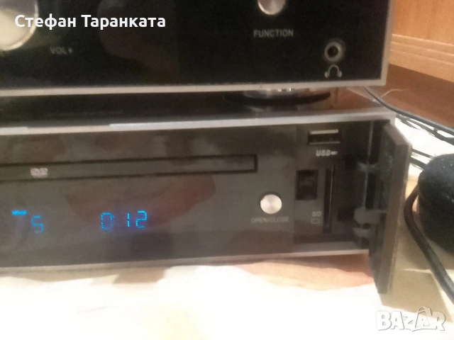 Аудио уредба от два компонента усилвател със DVD player със радио тунер , снимка 12 - Ресийвъри, усилватели, смесителни пултове - 53104444
