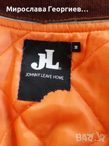 Мъжко дънково яке Johnny Leave Home, Дънково зимно яке, Размер М, снимка 3 - Якета - 46412068