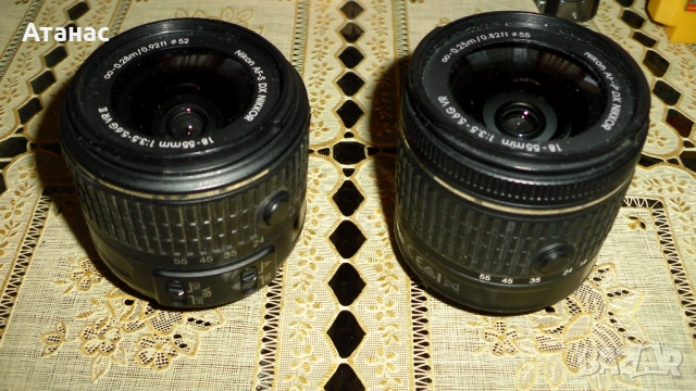 Обективи  NIKON AF-S DX 18-55mm VR - за ремонт за части , снимка 1
