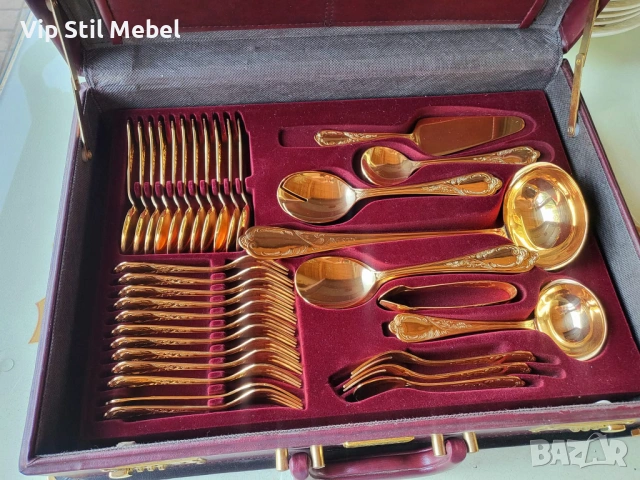 Прибори за хранене Солинген с 24К позлата в Прибори за хранене, готвене ...