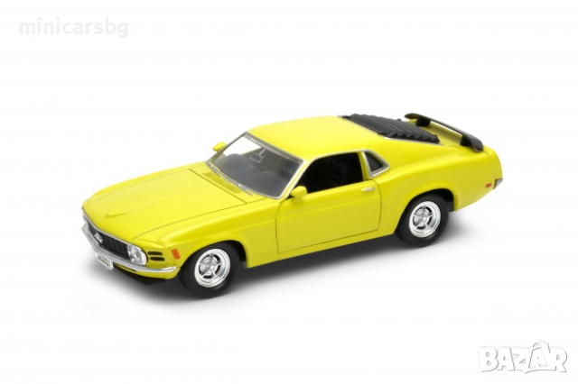1:34 Метални колички: 1970 Ford Mustang Boss 302 - Welly, снимка 1 - Колекции - 44990102