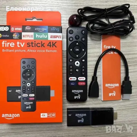 ТВ бокс 4к Amazon Fire tv stick r6 Rockchip 3228A Quad-Core, снимка 1