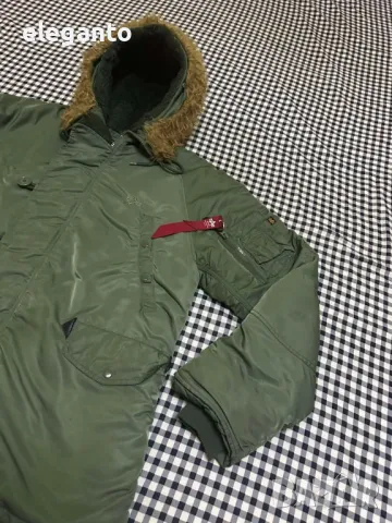 Alpha Industries N-3B зимна дебела мъжка  парка размер М, снимка 9 - Якета - 48650711