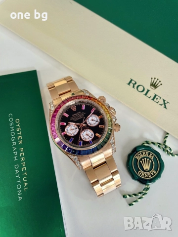 Rolex Daytona GOLD ROSE RAINBOW , снимка 9 - Мъжки - 40501582