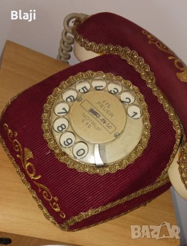 Ретро телефон , снимка 2 - Антикварни и старинни предмети - 46432995