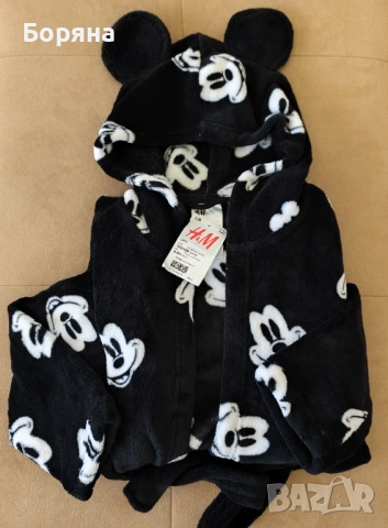 Детско халатче Disney H&M мики маус , снимка 15 - Хавлии и халати - 53916965