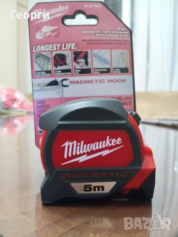 Магнитна ролетка противоударна MILWAUKEE 5 m