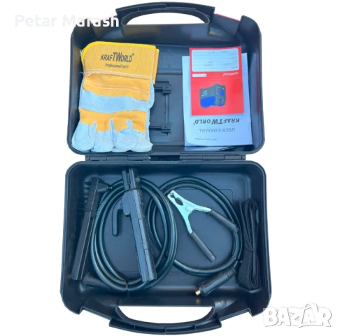 Инверторен Електрожен 400А KraftWorld + Соларни Очила – с Дисплей, Куфар, Кабели, Маска, Чукче, снимка 3 - Други инструменти - 50633278