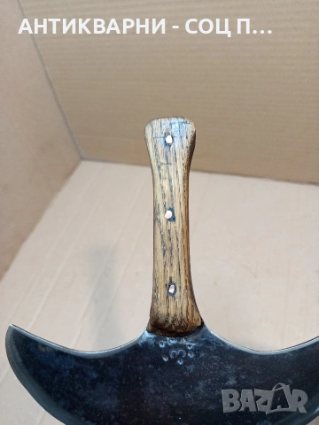 Стар Ръчно Изработен Сарашки Кожарски Нож. НОМЕР 1656., снимка 8 - Антикварни и старинни предмети - 53759958