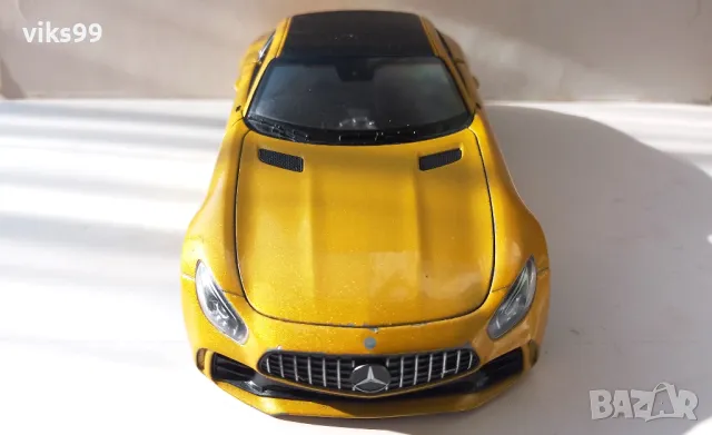 Mercedes-AMG GT R Welly - Мащаб 1:24,, снимка 7 - Колекции - 47980545