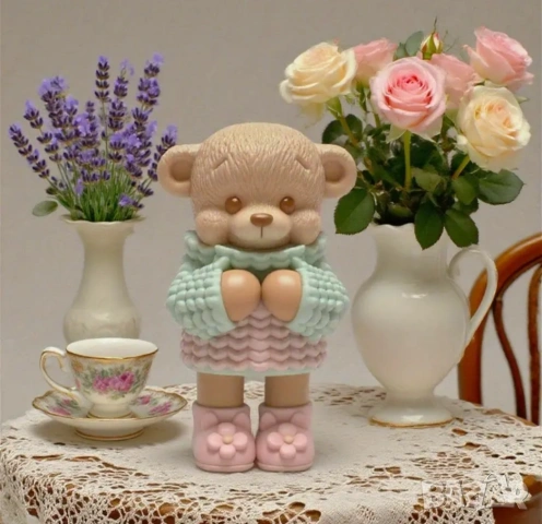 Молд мече с пуловер и ботуши (9), снимка 5 - Форми - 53562799