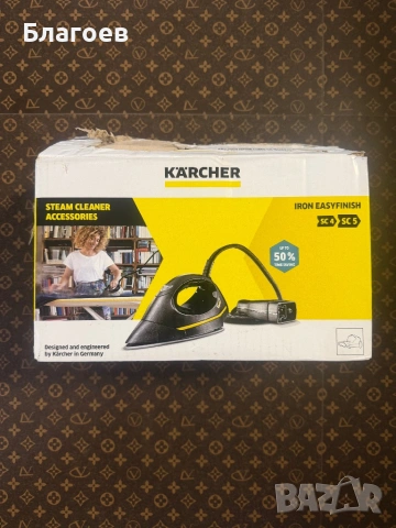 Ютия Karcher за SC EasyFinish, Керамично покритие, Постоянно налягане на парата, Тегло 1.4 кг, черна