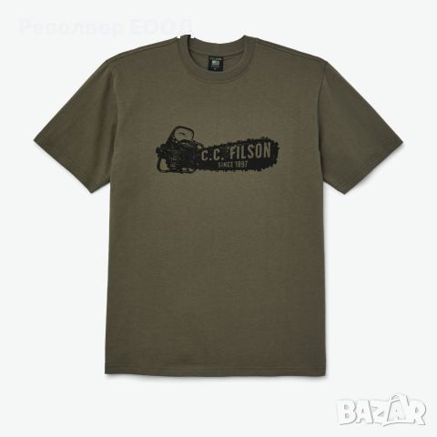 Тениска Filson - Pioneer Graphic, в цвят Stone brown, снимка 1 - Екипировка - 45337977