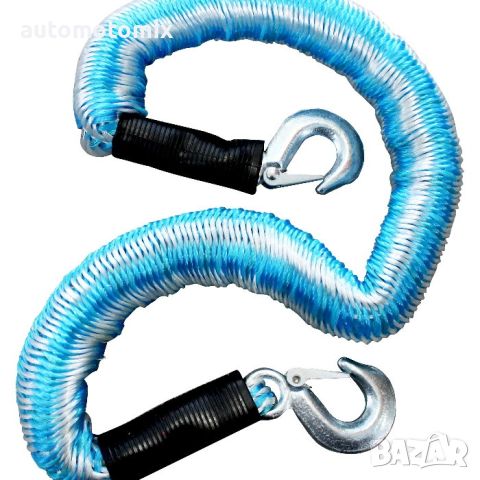 Въже за теглене ластично с куки до 2 тон -1107, снимка 1 - Аксесоари и консумативи - 45714980