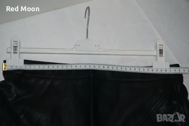 Кожена пола Zara Basic Collcetion от изкуствена кожа Размер L, снимка 6 - Поли - 45383080