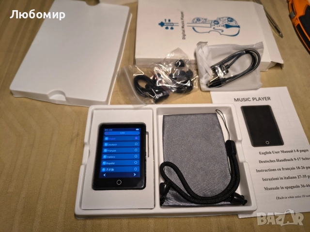 64GB Bluetooth 5.3 MP3 плейър, преносим детски музикален плейър 2.8-инчов сензорен екран с , снимка 7 - MP3 и MP4 плеъри - 52521402