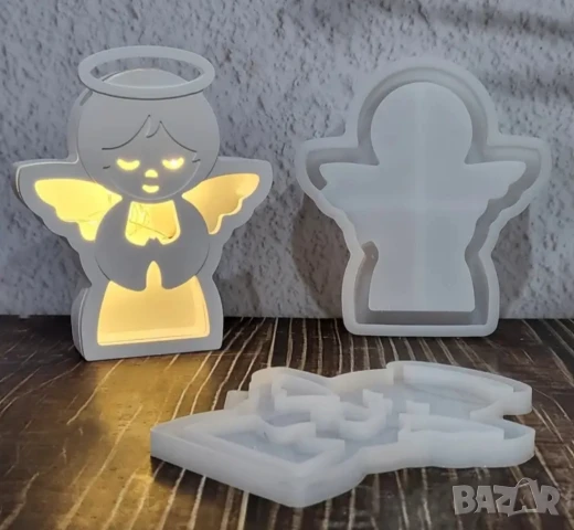 Молд ангел за свещници две части , снимка 5 - Форми - 51290780