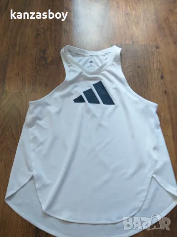 adidas 3 Bar Logo Tank Top - страхотен дамски потник КАТО НОВ М, снимка 6 - Потници - 46876234