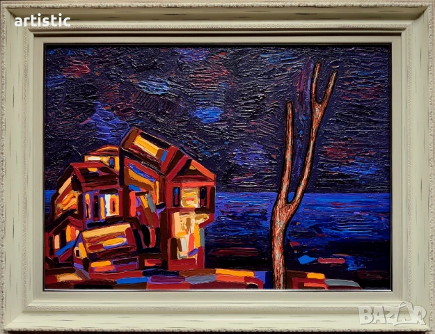 Генко Генков, живописен морски пейзаж от Несебър