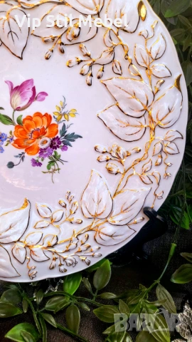 Колекционерска купа Meissen , снимка 3 - Антикварни и старинни предмети - 53845044