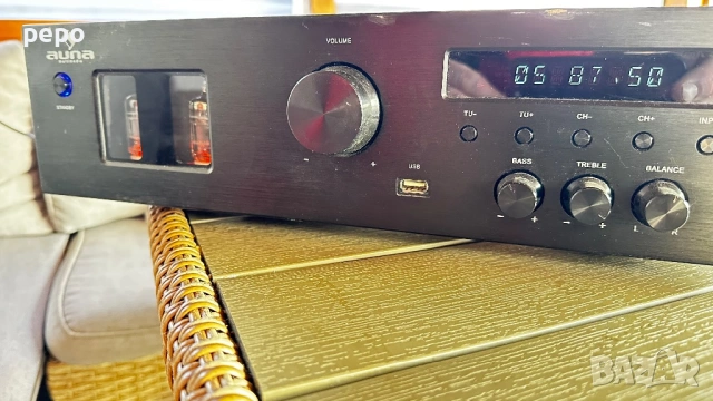 Auna Tube 65 електронен hi-fi усилвател, MP3, USB, 600 W