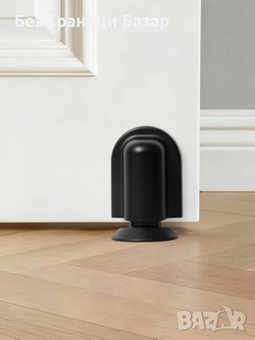 Нов Магнитен стопер за врата черен подов монтаж с лепенка и винтове, снимка 9 - Други стоки за дома - 54207704
