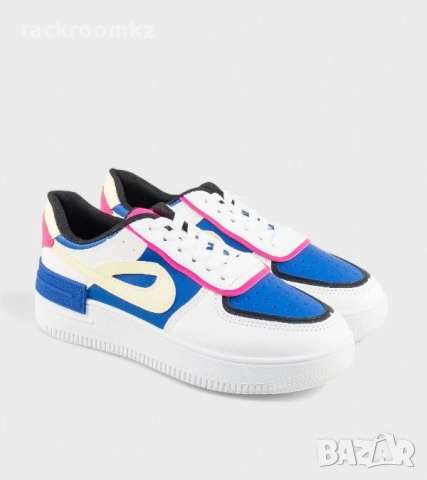 Модерни спортни кецове – Стилен цветен дизайн ОХ-20023-6 white/blue, снимка 2 - Кецове - 53710830