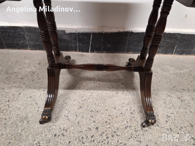 Антична маса с естествена кожа , снимка 7 - Маси - 51618951