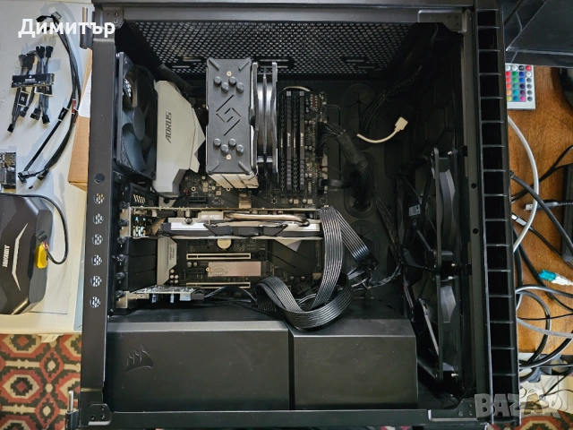 Компютър i7-7700, 32GB DDR4, RX 570 8gb, снимка 2 - Геймърски - 53013566