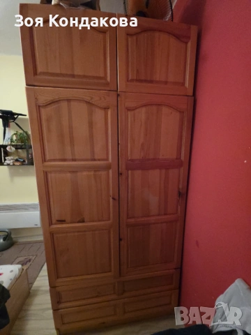Дървен гардероб , снимка 2 - Гардероби - 53951699