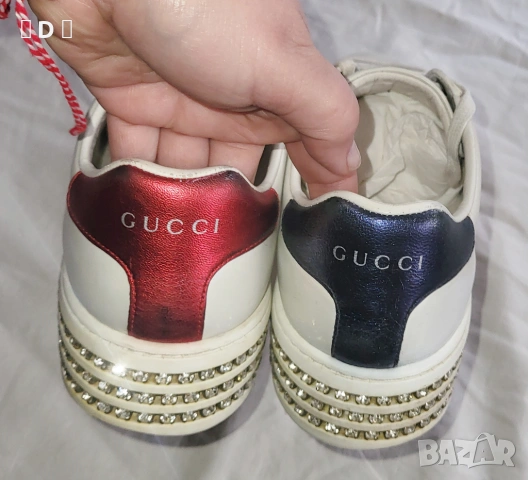 GUCCI ACE на платформа с кристали 39 ОРИГИНАЛНИ, снимка 8 - Маратонки - 53869582